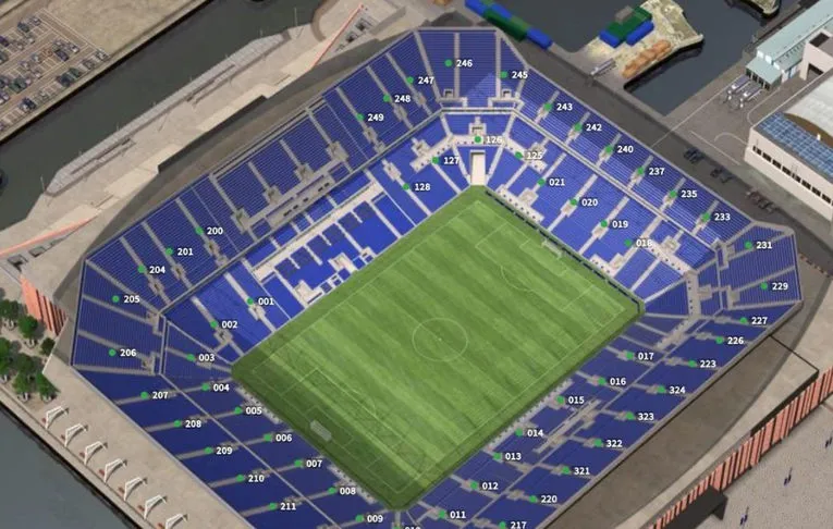 Sơ đồ chỗ ngồi sân vận động Hill Dickinson Stadium của Everton tại Liverpool